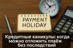 Кредитные каникулы: когда можно отложить платеж без последствий